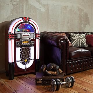 Alternative view of AUNA Graceland XXL BT Jukebox Bluetooth Style années 50 (Port USB- Lecteur de Carte SD, AUX, Radio FM/AM, Lecteur CD…