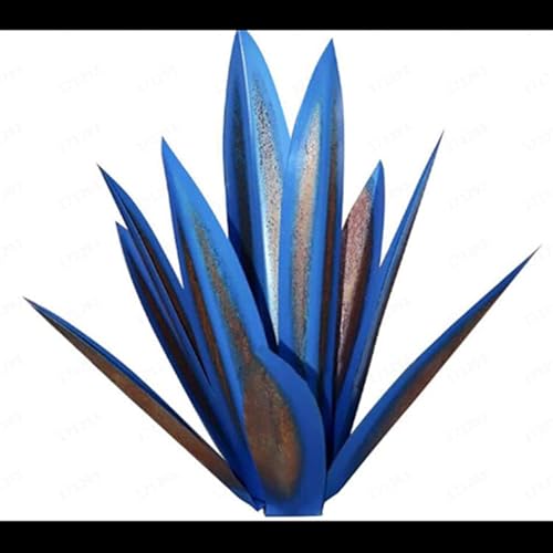 SIBOMTEX Agave battuto su piante artigianali tequila decorazione per la casa decorazione del giardino ornamento blu reale 65 cm