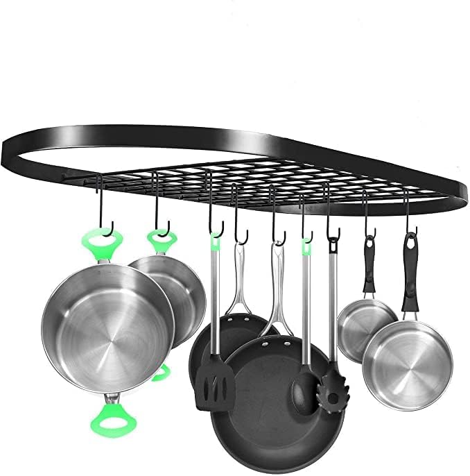 LOYMR 20 Pack 3.3 Inches Heavy Duty S Hooks Hanging Hangers Pan Pot Holder Rack Hooks for Spoons Pans Pots Utensils Clothes Bags Towels Plants etc