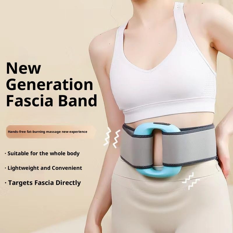 Image of Electric Fascia Massage Ring - 5-Speed Adjustable Vibration Massager for Deep Tissue Muscle Relief, Body Sculpting, Pain Relief & Recovery, Portable for Neck, Shoulder, Back, Waist & Legs