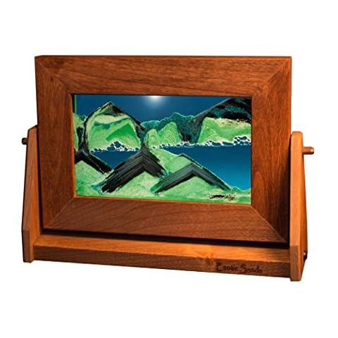 Exotic Sands Sand Pictures Manufacturer Direct - USA Quality - Small Alder Frame (Summer Turquoise) by The Inventor William Tabar. Sandscapes Fall into Beautiful Art Pictures.. Cover
