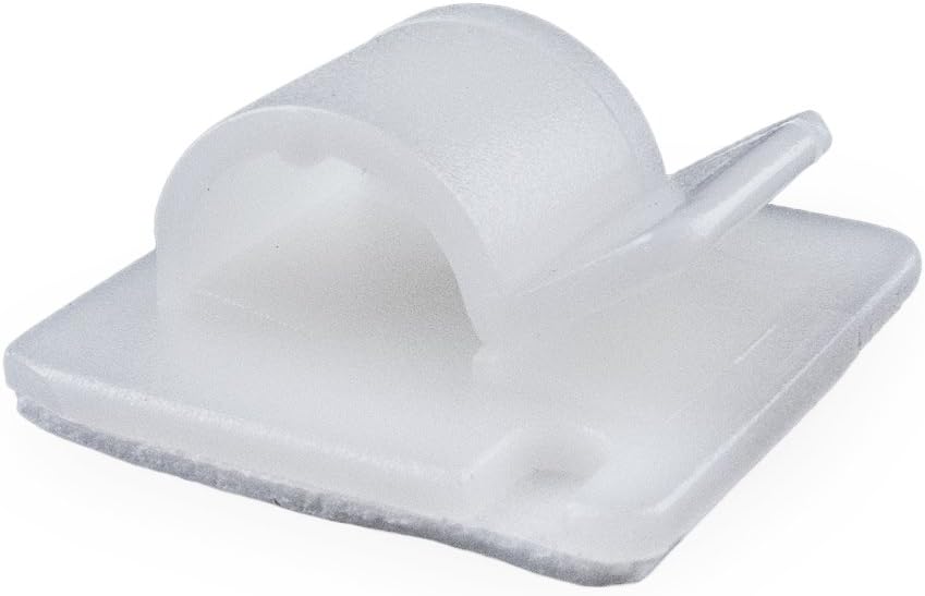 SD Products SACCN002-100 Self Adhesive Cable Clips, Natural, 8-13 mm Diameter, Set of 100 Pieces