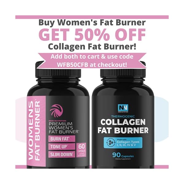 Nobi-Nutrition-Fat-Burner-for-Women-Weight-Loss-Diet-Pills-Carb-Blocker-Metabolism-Booster-Appetite-Suppressant-Thermogenic-Weight-Loss-Pills-for-Women Fat Burners For Women | Weight Loss Pills for Women Belly Fat | Raspberry Ketones | Appetite Suppressant & Metabolism Booster | Back Fat Reducer & Bloating Relief | Diet Pills for Fast Result 60 Ct