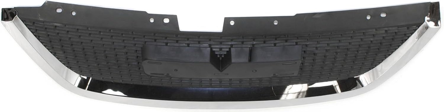 Compatible with ACADIA 07-12 GRILLE, Plastic, Chrome Shell/Painted Black Insert, (Exc. Denali Model)