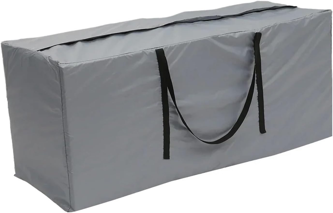 Outdoor Cushion Storage Bag 1 PC Furniture Cushion Storage Bag Outdoor Waterproof Polyester Christmas Tree Blanket Cover Multi-Function Large Capacity Bags for Outdoor(Grey,122x39x55cm)