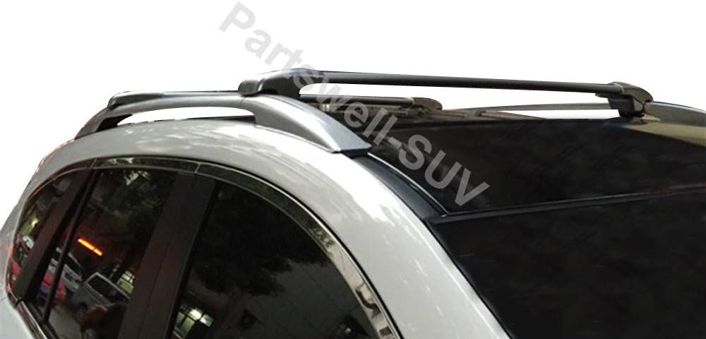 2Pcs Lockable Roof Rack Cross Bars Crossbar Baggage Luggage Carrier Rack Fit for Mercedes Benz GLB X247 2019-2021 - Black