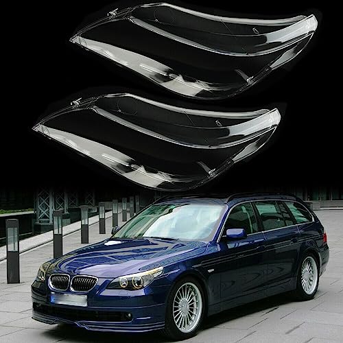 Verre de phare pour BMW Série 5 E60 E61 finition haut de gamme polycarbonate - 2