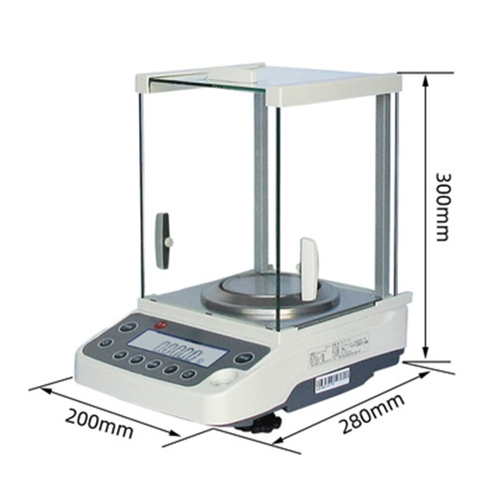 Básculas De Laboratorio Básculas De Precisión Electrónicas Analíticas Digitales Calibradas con Precisión para Joyería De Cocina Y Básculas Industriales,220g/0.1mg
