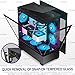 FOIFKIN F1 PC Case - Pre-Installed 6 PWM ARGB Fan, ATX Mid-Tower Gaming PC Case, Type-C,360mm Radiator Support, FOIFKIN (Black, F1)