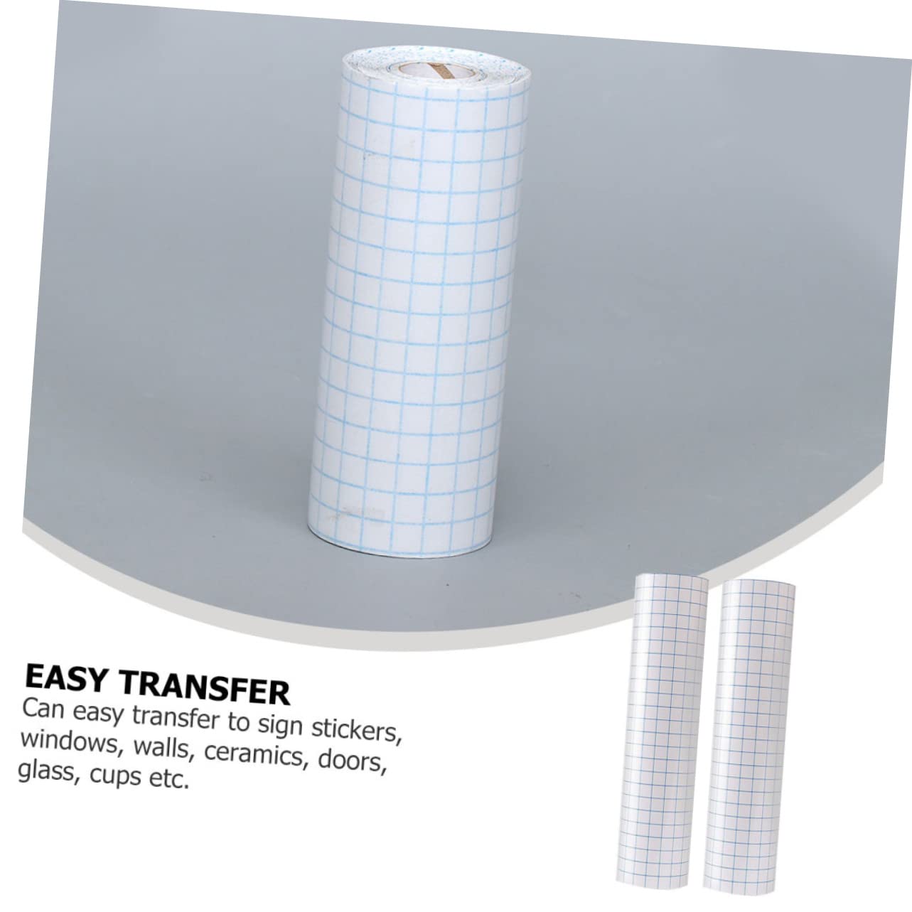 OSALADI 3PCS Self-Adhesive PVC Alignment Grid Application Tape for DIY Projects Vinyl Transfer Film Adhesive for Crafting and Sign Making