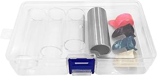 2023 5.1/6/7cm Guitar Slide Bar Glass Finger Slides+ Guitar Picks for Guitar Ukulele