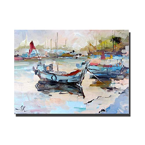 Art mural toile peinture abstraite pour habiller un grand mur vide