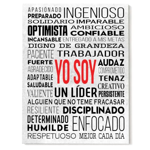 HoneyKICK Yo Soy Spanish Positive Affirmations Poster - Bilingual I AM