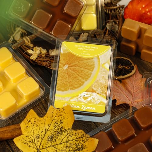 Image of SCENTORINI Wax Melts, Sicilian Lemon Scent, Fruit Scented Wax Cubes
