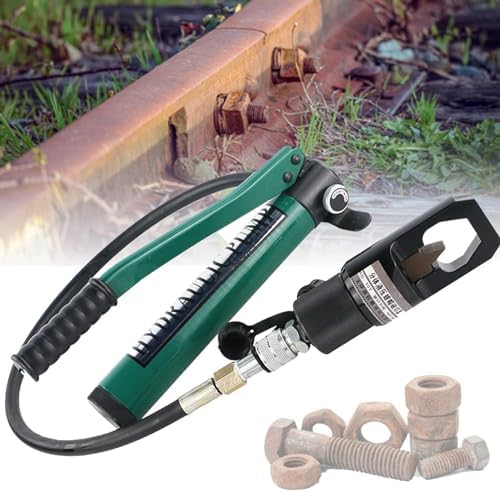 12 Ton Hydraulic Nut Cutter, 16 Ton Nut Breaker with Hand Pump & Compact Blade, Ideal for Removing Rusted Screws & Nuts, Heavy-Duty Tool for Mechanics
