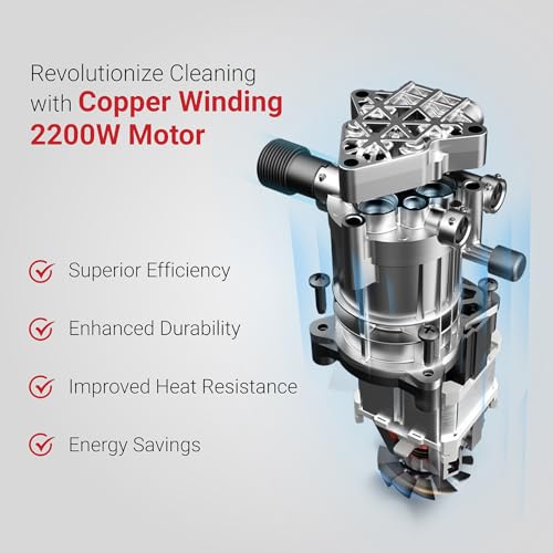 Image of DYLECT Ultra Force Pro High Pressure Car Washer Pump(with Pressure Adjustment), 2200 Watts Motor, 220 Bars Pressure, 7.5L /Min Flow Rate, 8m Outlet Hose, Upright Design with Wheels with 11 Accessories