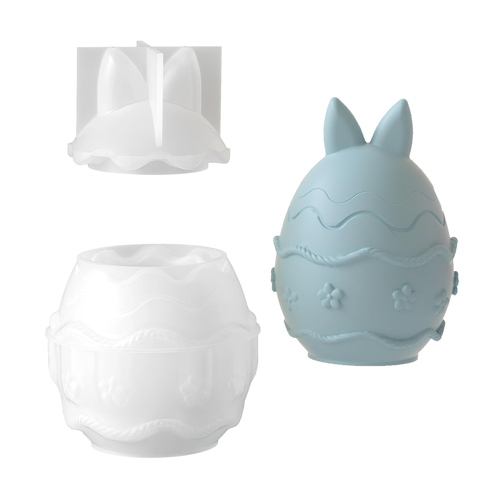 Snorvixre Themed Rabbits Holder Detachable Silicone Crafting Set for Creative Projects Handcraft