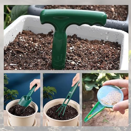 Manual Soil Punch - Garden Planting Tool, 12 Inch Hand Mat with Grip, Steel Seeder Pair with Ease, Outdoor Cultivation Accent, Farming Supplies for Seedling, Vegetable, Tomato, Pepper, Flower - Image 6