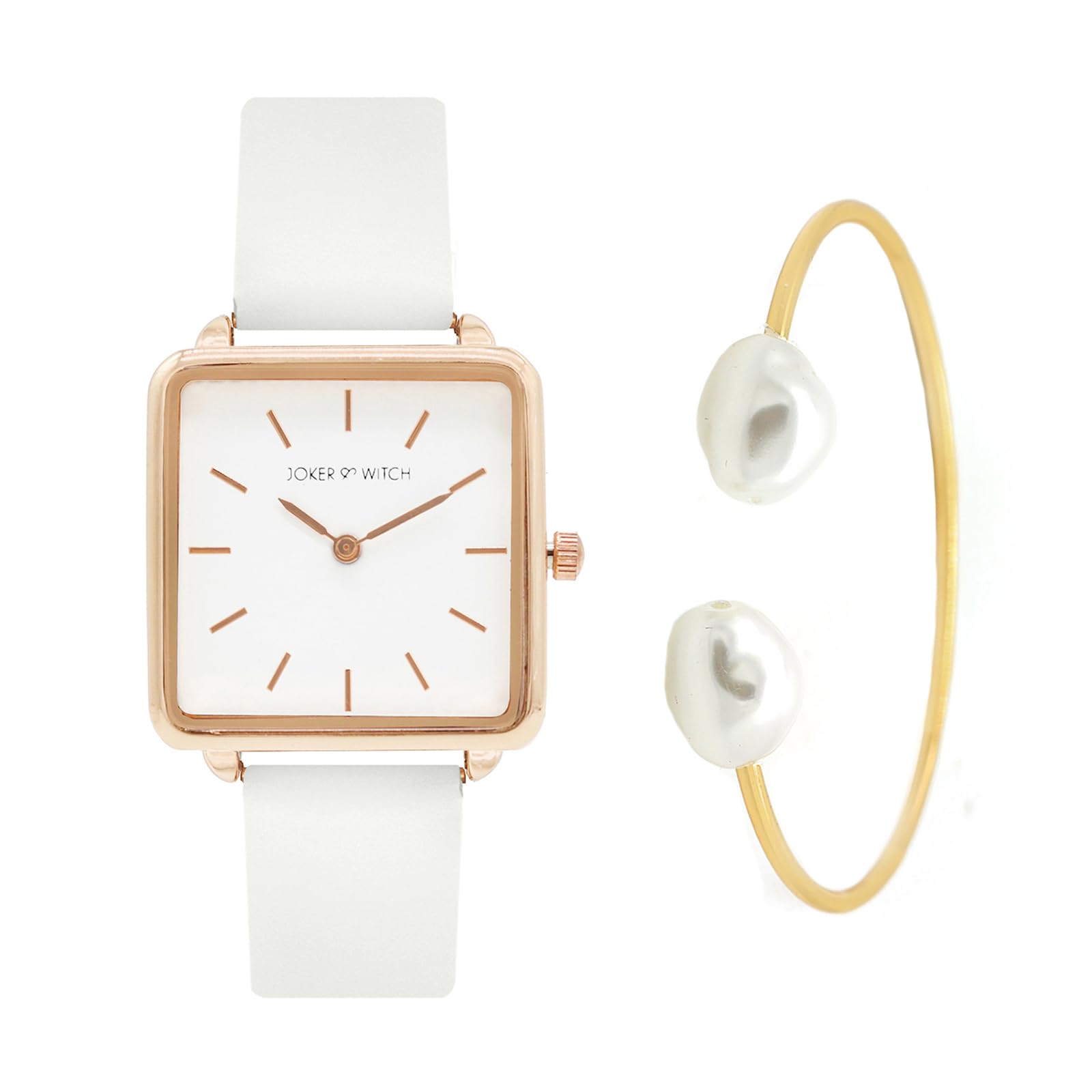 Joker & Witch Leather Women The White Dial Haven Analog Watch Bracelet Stack, White Band (B0C7L7JPRY) Amazon Price History, Amazon Price Tracker