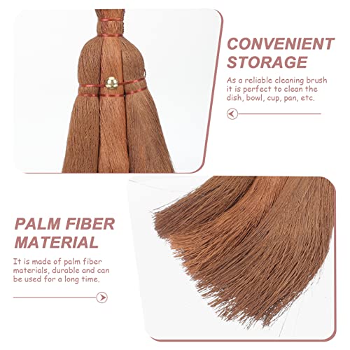 Vassoura de bruxa, vassoura de palmeira natural, vassoura tailandesa, limpeza de mesa, teclado de co