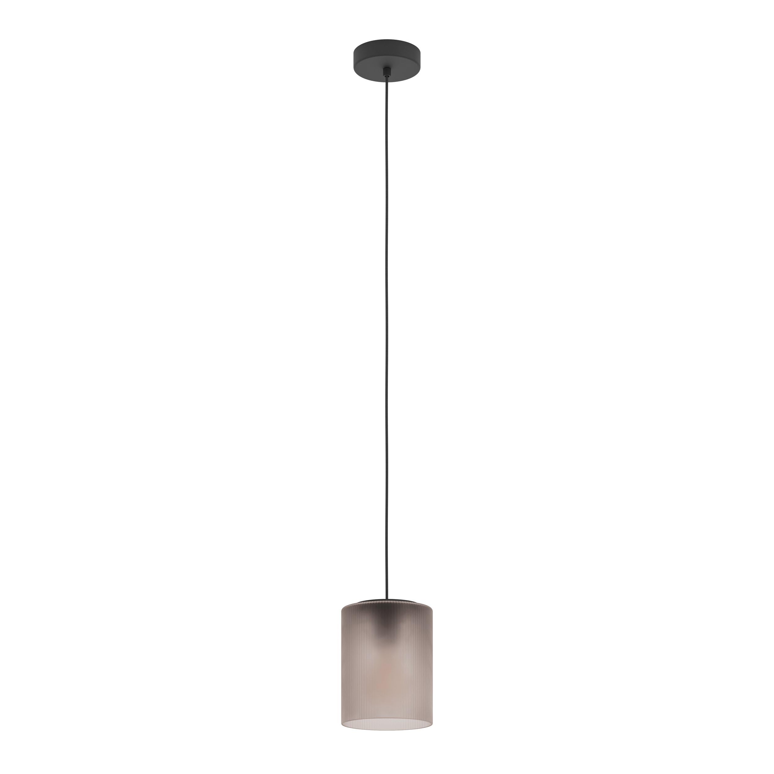 Eglo Unisex Black Colomera Steel & Glass Modern Minimalist Pendant
