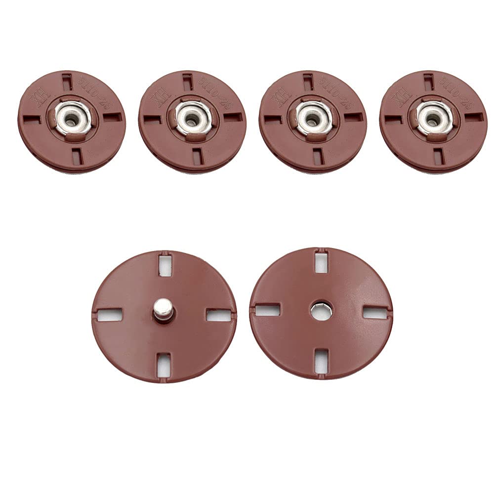 5Pcs/Set Snap Buttons Metal Buckle Buttons Invisible Buckle for Coat Clothing Sewing Accessories