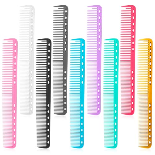 Jeffdad 9 PCS Carbon Hair Cutting Combs