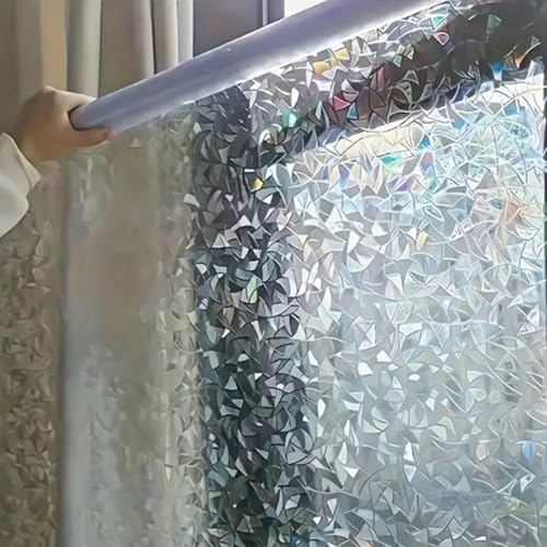 Película decorativa para ventana efecto vitral arcoíris miniatura 3