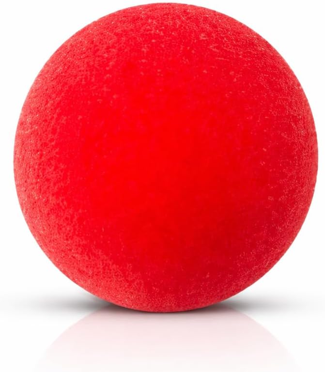 Foam Clown Nose | Red Nose | Red Sponge Nose | Reindeer Costume Nose | Clown Foam Noses | Clowns Costume & Halloween Accessory | One Size Fits Most
