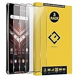 CENTAURUS ROG Phone 2 Screen Protector, (3 Pack) Bubble Free Ultra-Thin Anti-Scratch Clear HD 9H Hardness Tempered Glass Protective Film Compatible with Asus ROG Phone II 2 ZS660KL I001D 6.6 inch