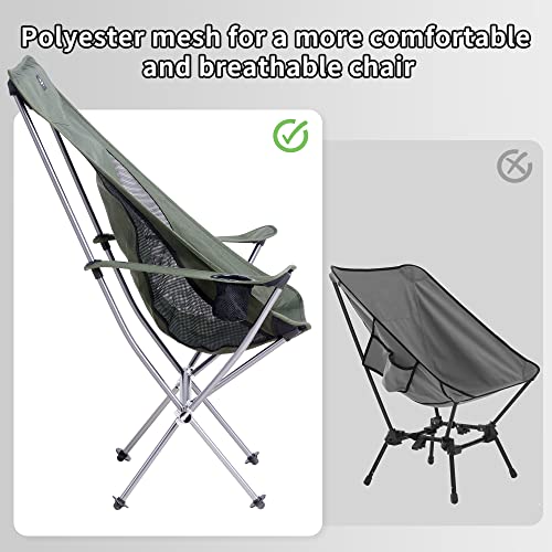 Fauteuil pliant camping confortable pour bivouac de sac à dos et pêche - 7