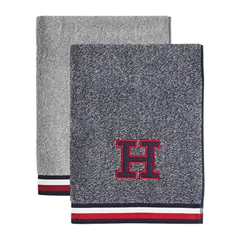 Tommy Hilfiger Frottee Melange Handtücher Grey Cover