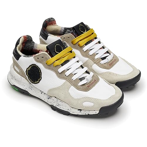 Satorisan Chacrona Premium - Zapatos para mujer, color blanco y negro, talla 40, Blanco, 40 EU