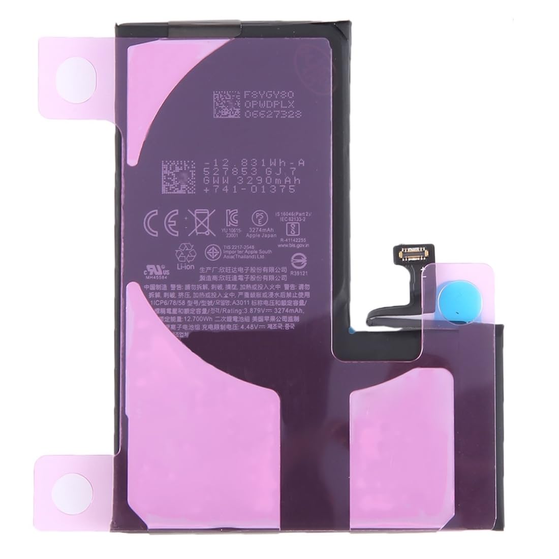 Batteria Premium di Ricambio per iPhone 15 Pro - 3274mAh, qualità identica - Kit 12 Strumenti Professionali e adesivo per schermo Inclusi