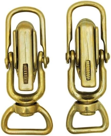 Snap for Leashes 372 – Marine Bronze Panic Snap with Safety Lock for Hunting Dog Leashes, Quick Release Hook for Animal Gear & Marine Use, Non-Jamming Bronze Connector, Made in Italy