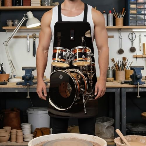 Delantal de herramientas con bolsillos ajustable unisex miniatura 4