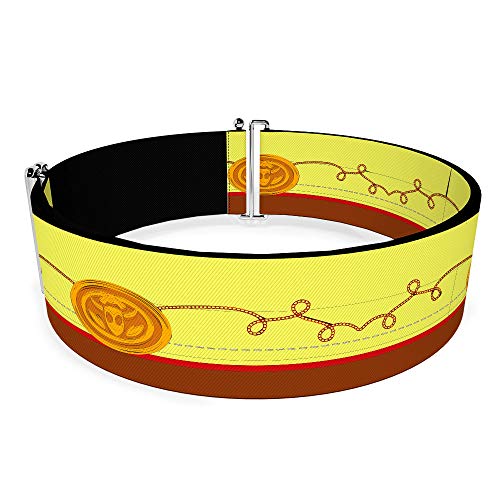 Buckle-Down Belt Women's Cinch Toy Story Jessie Bounding Cowboy Buckle Lasso Yellow Brown Available In Adjustable Sizes2
