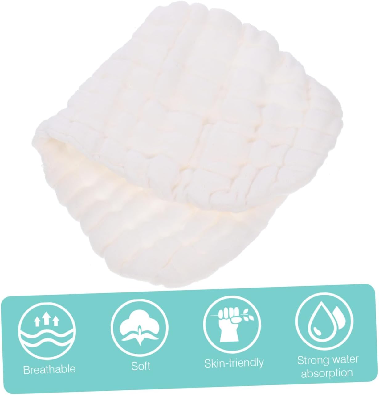 10pcs Diaper Wipes Cup Sack Non Body Burp Bag Mat Cord Bin Cleaner Refill Diapers Pigeon Nappies Nappy Muslin Basket Swaddle Seat White Cotton
