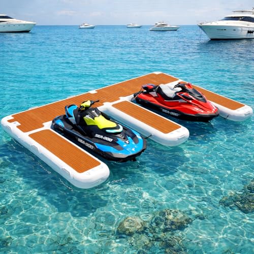 Danrelax 13.5'×10' Inflatable Floating Dock, 7.9