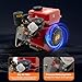 4-Stroke Diesel Engine, 3HP Single Cylinder Air-Cooled Diesel Engine Recoil Start System Diesel Motor for Go Kart, Lawn Mower, Power Generator, Wood Splitter (Red)