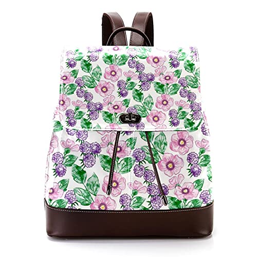 Mochila de moda para mujer, diseño de lunares, color arco iris, suave, de piel sintética, bolsa de hombro, Multicolor 19