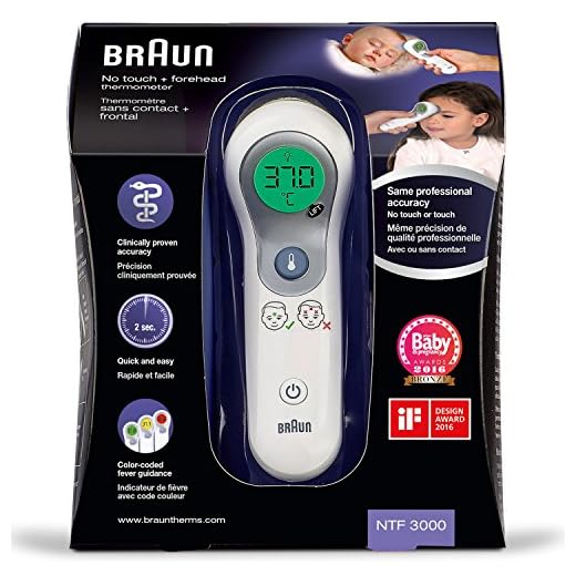 Braun NTF3000WE No Touch Digital Termometer, Vit