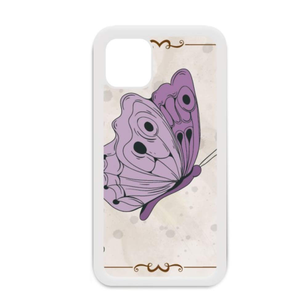 Coque iPhone 12 Pro Max papillon violet silicone transparent avec phrase - 4