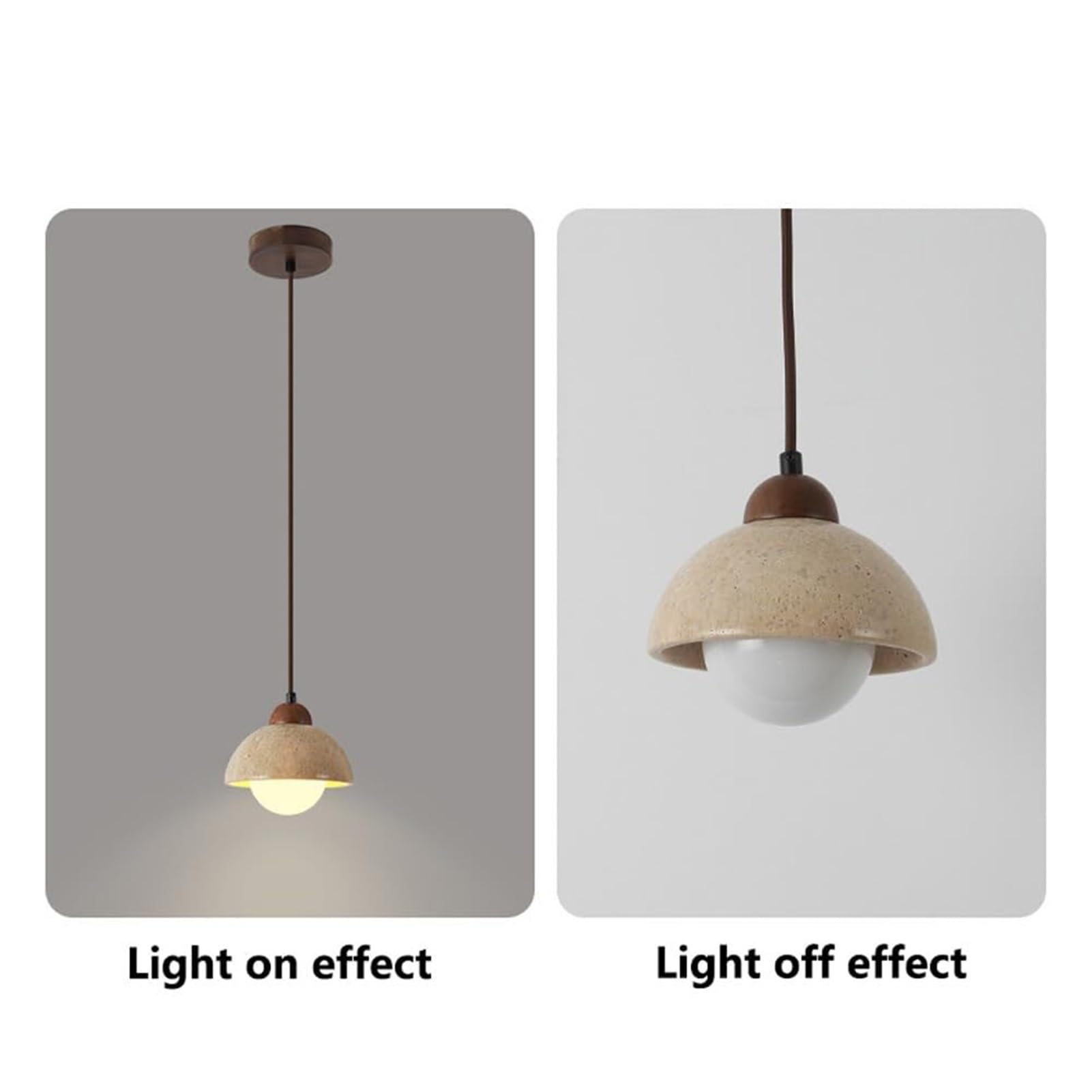 Japoński naturalny żółty trawertyn mały wiszący żyrandol lampa sufitowa do kuchni wyspa nad zlewem nocnym gabinet jadalnia