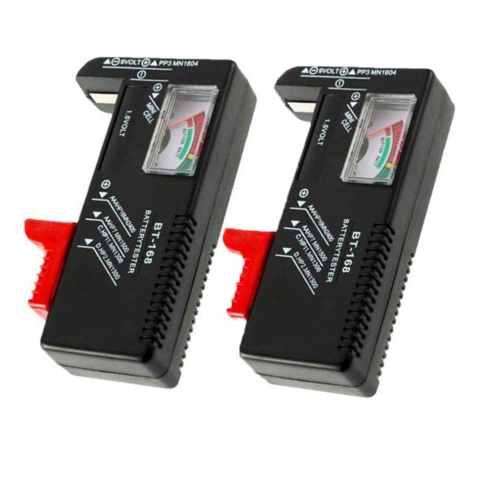 VENEKETY 2 Pack Battery Tester, Universal Battery Checker for AA/AAA/C/D / 9V / 1.5V Button Cell Batteries (B0CGLZWDXD) Amazon Price History, Amazon Price Tracker