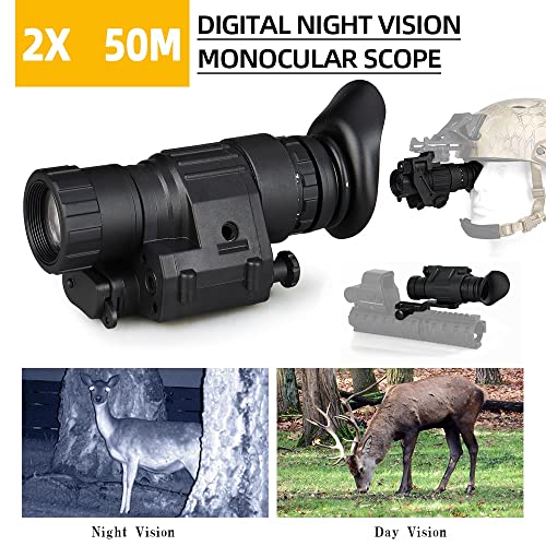E.t Dragon Pvs-14 Digital Night Vision Monocular Goggle Ir 2X Outdoor/Hiking #TOP2