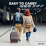 Dot&Dot Twist Memory Foam Travel Pillow for Airplanes - Travel Neck Pillow for Sleeping - Airplane Pillow for Neck Support, Chin, Lumbar and Leg - Adjustable, Bendable Neck Roll Pillow - Image 2