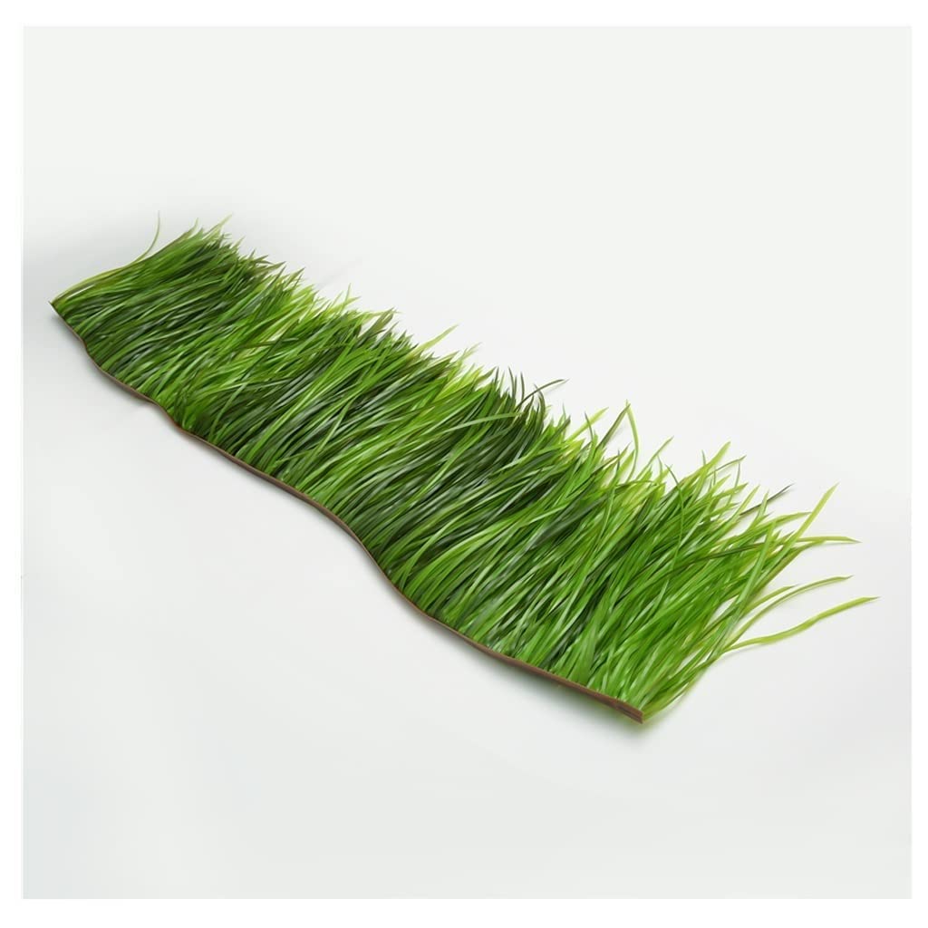 Techo de paja artificial de palma PE amarillo de 0.5x2m resistente y decorativo