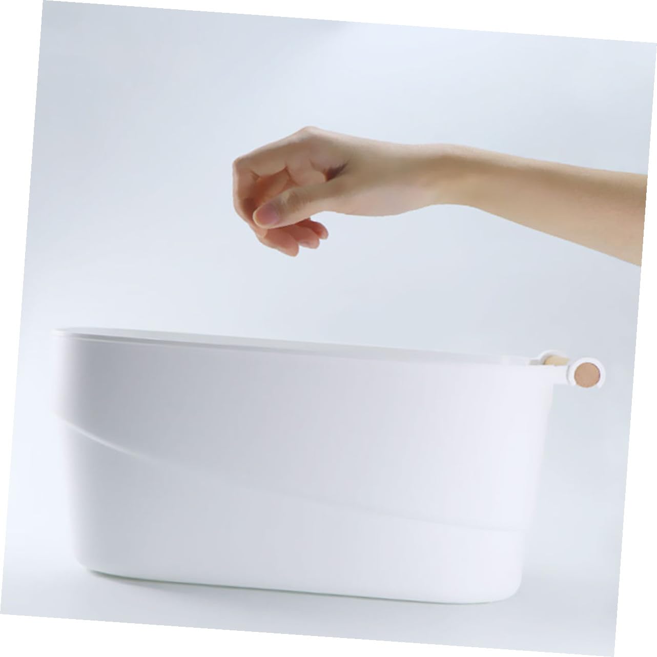 Beavorty Ciotola Per Ammollo Unghie Per Manicure Artistica Bianca in Plastica Semplice Per Nail Art Professionale e Cura Mani a Casa o Salone Di Bellezza