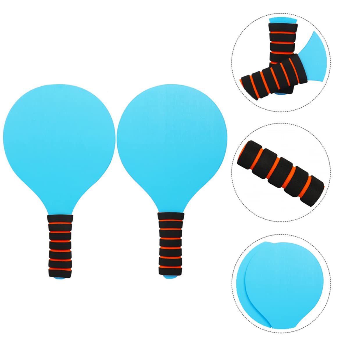 POPETPOP Raqueta De Bádminton De Madera Palas De Bádminton para Principiantes Palas Deportivas Paletas para Pelota De Playa Paletas De Madera De as De Blue